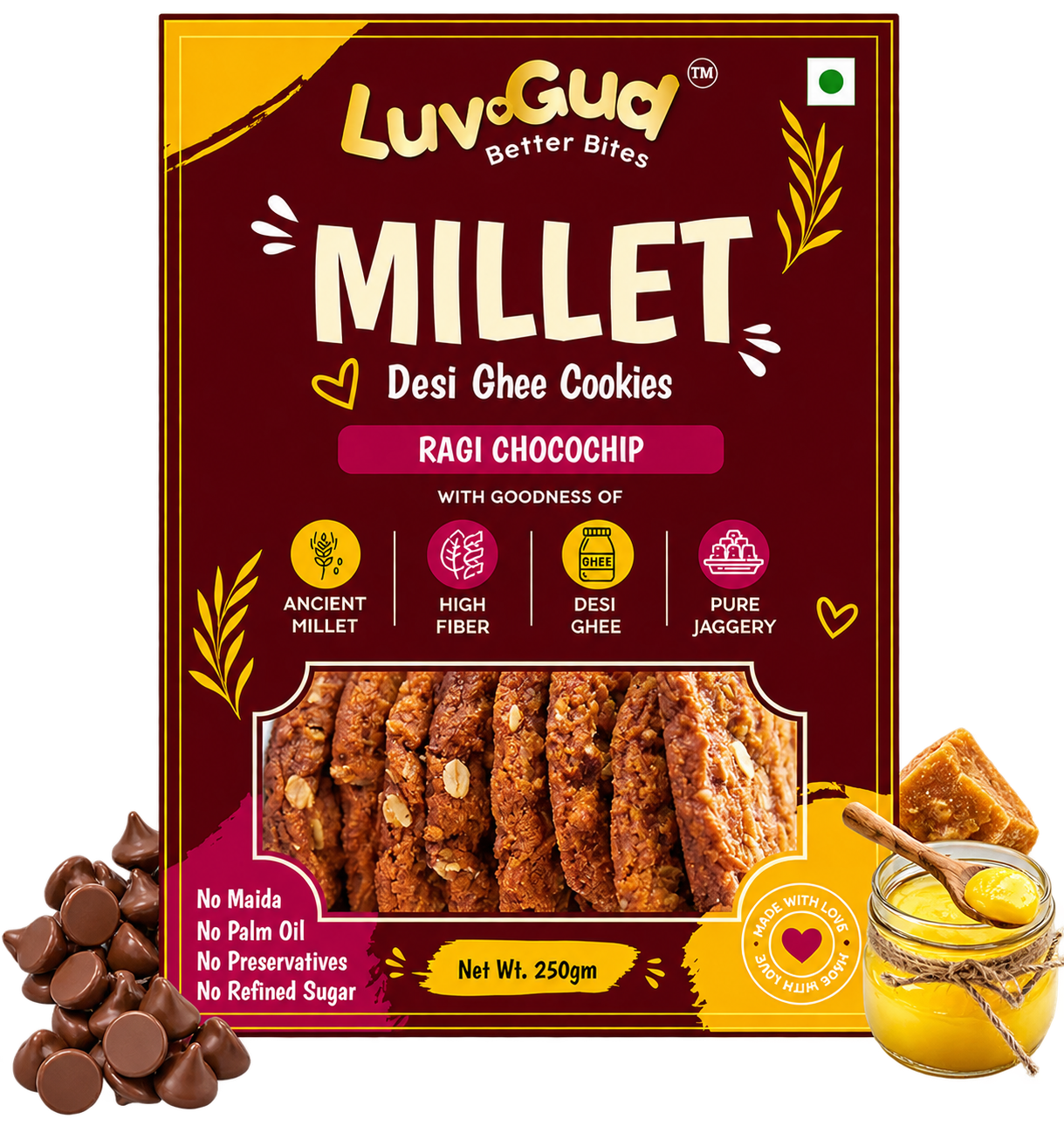 Ragi Chocochip cookies